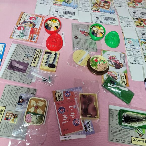 Full Set Face 2003 Japan Station Bento Doll Food Miniature Mini Toy Rare Rement - Picture 5 of 16